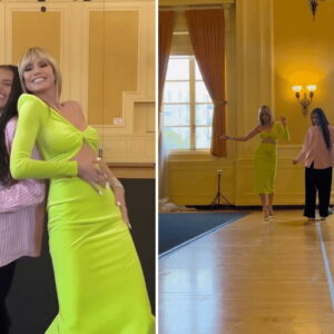 Sara James and Heidi Klum