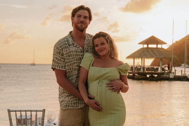 Witney Carson and her husband on their babymoon