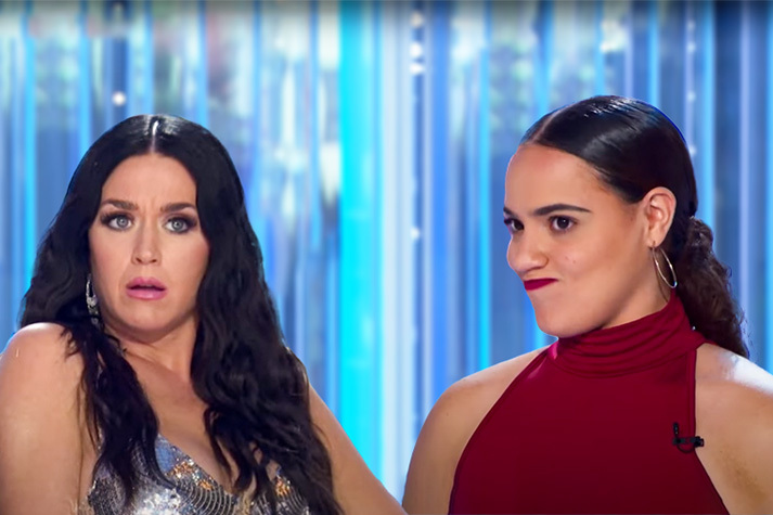 Katy Perry and Amara Valerio on 'American Idol