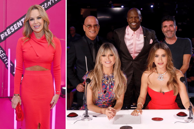 Amanda Holden at Super Drug presents Launch Party, Heidi Klum, Howie Mandel, Terry Crews, Sofia Vergara, and Simon Cowell on 'America's Got Talent'