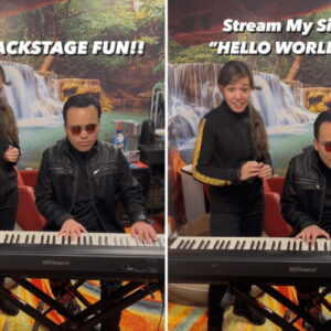 Celia Munoz sing with Kodi Lee on Instagram