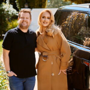 Adele and James Corden