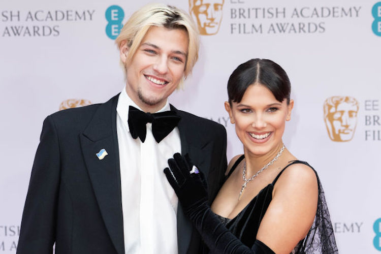 Millie Bobby Brown and John Bongiovi at EE British Academy Film Awards 2022