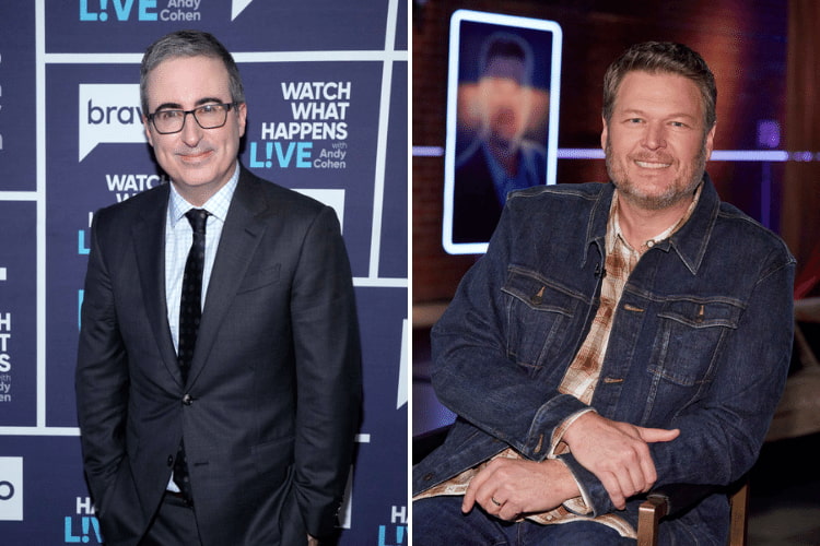 John Oliver at Watch What Happens Live at Andy Cohen, Blake Shelton on The Voice