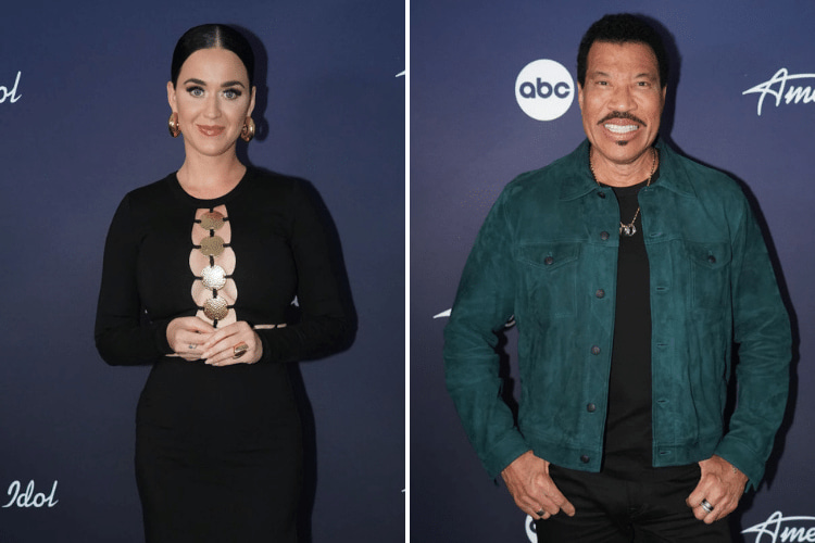 Lionel Richie and Katy Perry on the 'American Idol' red carpet
