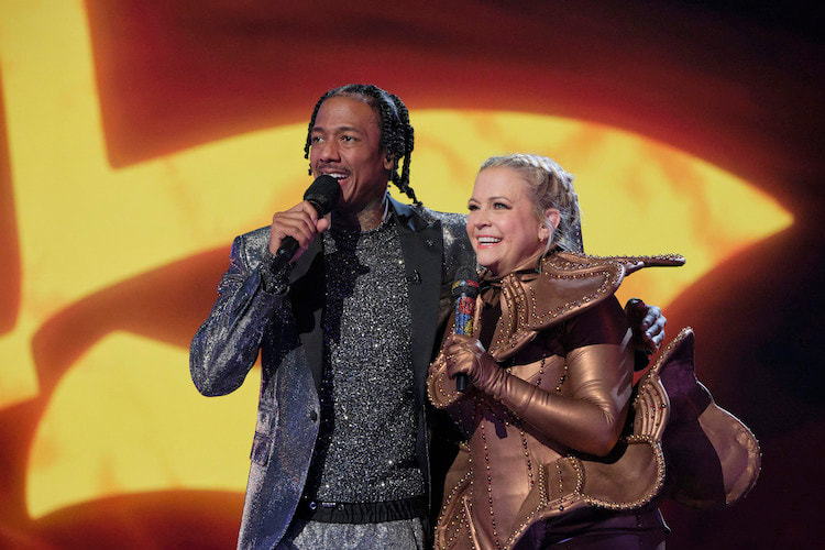 Nick Cannon and Melissa Joan Hart on 'The Masked Singer'