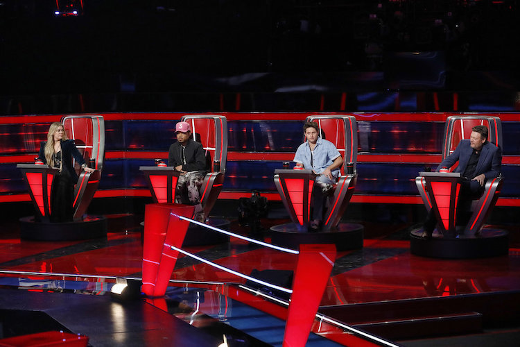 Kelly Clarkson, Niall Horan, Chance The Rapper, and Blake Shelton on 'The Voice' season 23