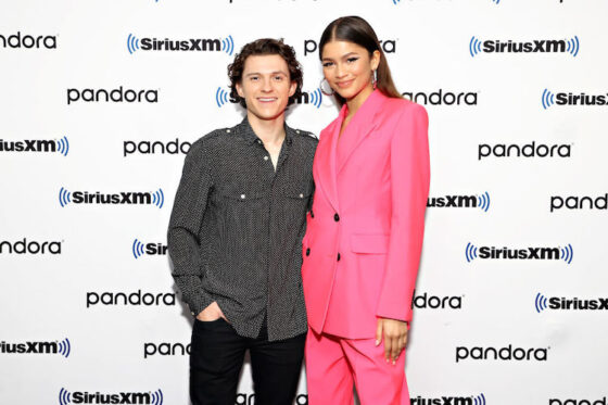 Zendaya and Tom Holland at SiriusXM