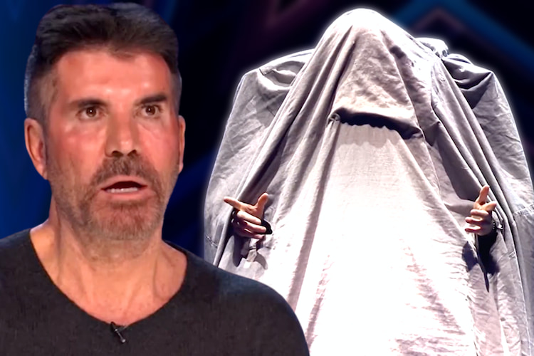 Simon Cowell and Magician on Britain's Got Talent