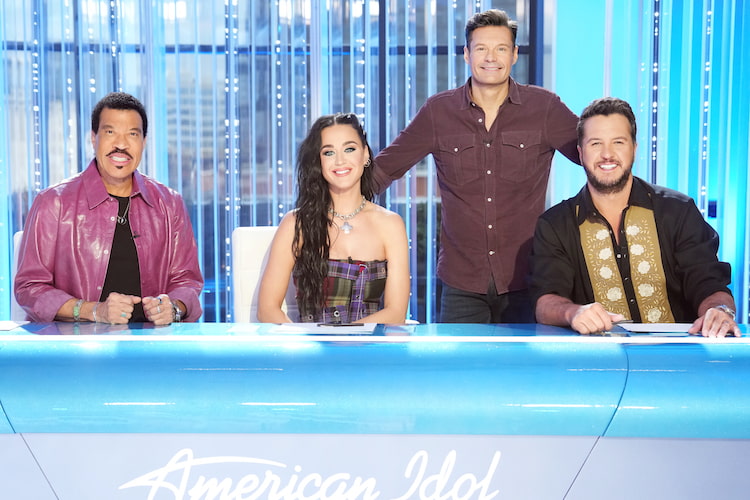 Lionel Richie, Katy Perry, Ryan Seacrest, and Luke Bryan on 'American Idol'