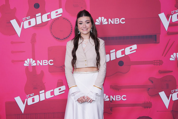 Gina Miles on 'The Voice' red carpet