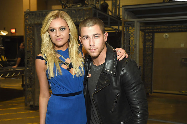 Kelsea Ballerini and Nick Jonas at the 51st Academy Of Country Music Awards - Backstage And Audience
