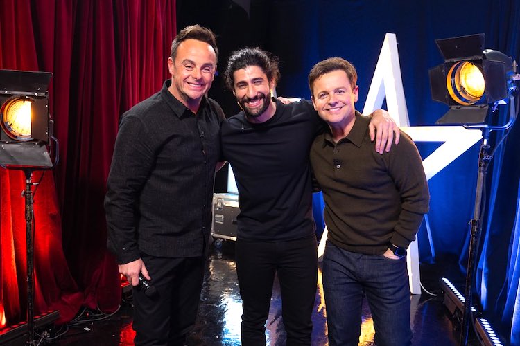 MB14 poses with Ant and Dec after BGT Golden Buzzer