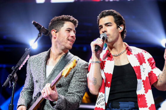 Nick Jonas and Joe Jonas iHeartRadio KISS 108 