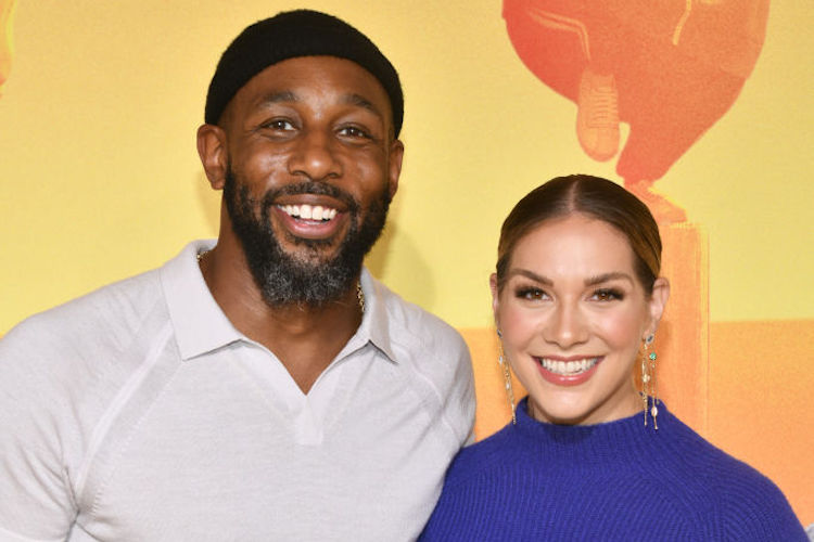 Allison Holker and Stephen Twitch Boss at The Rise of Gru Premiere 