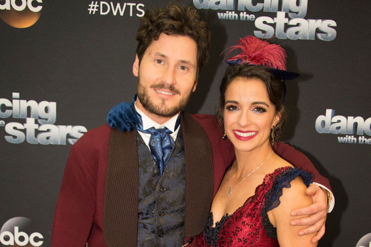 Victoria Arlen and Val Chmerkovskiy on the 'Dancing With the Stars' red carpet