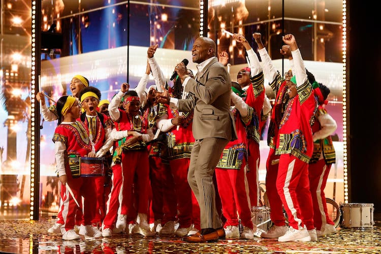 Chioma & The Atlanta Drum Academy and Terry Crews on 'America's Got Talent'