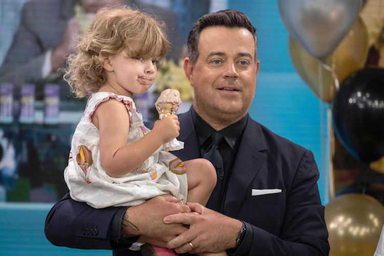 Carson Daly with his daughter on the 'TODAY' show