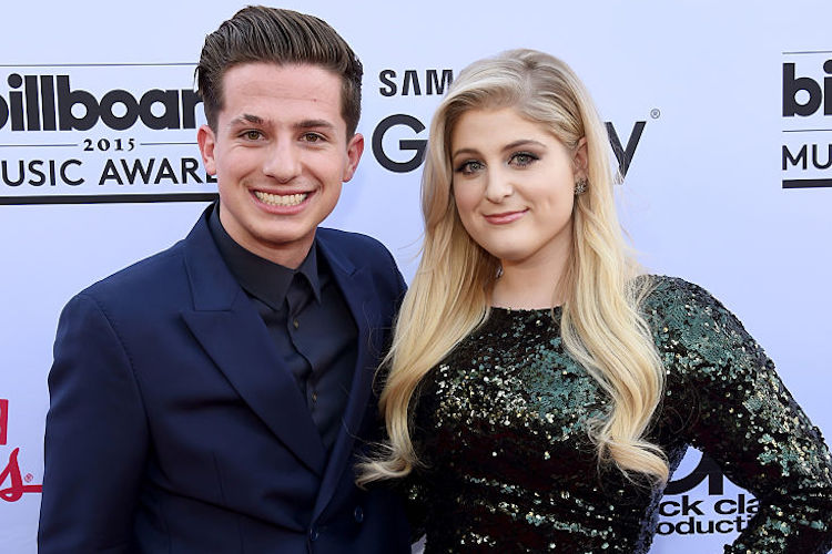 Charlie Puth and Meghan Trainor at the 2015 Billboard Music Awards