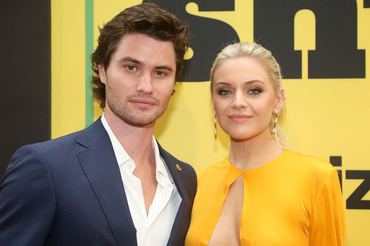 Chase Stokes and Kelsea Ballerini at the opening night of "Shucked" on Broadway