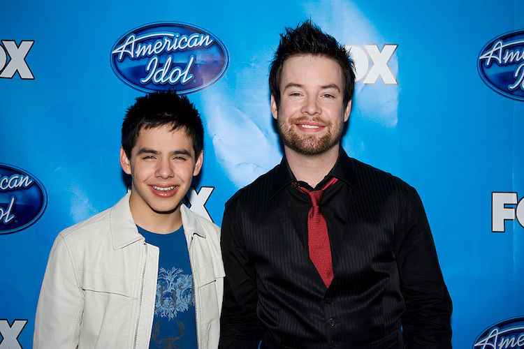 David Archuleta and David Cook on the 'American Idol' red carpet