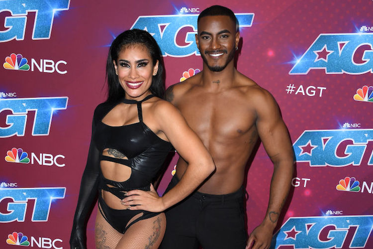 Stefanny and Yeeremy on the 'America's Got Talent' red carpet