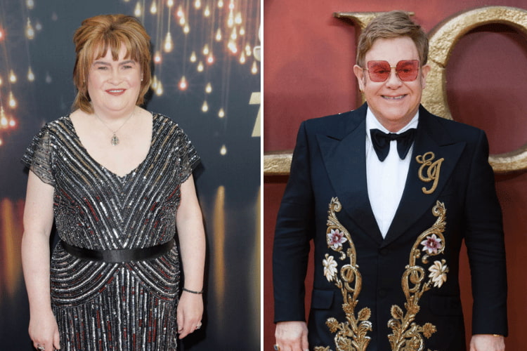 Susan Boyle at AGT The Champions Red Carpet, Elton John at 'The Lion King' Premiere