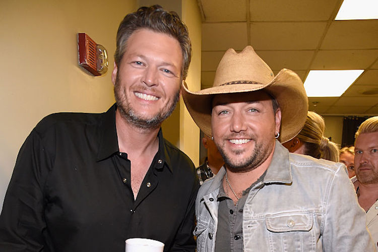 Blake Shelton and Jason Aldean at 2016 CMT Music Awards - Backstage and audience