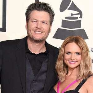 Blake Shelton and Miranda Lambert at the 57th Annual GRAMMY Awards