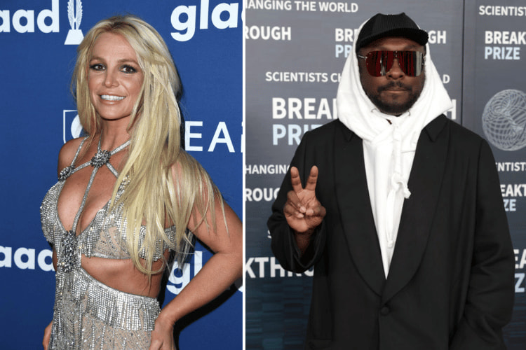 Britney Spears at the 29th Annual GLAAD Awards, Will.I.Am at the Ninth Breakthrough Prize Ceremony