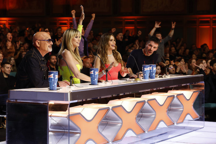 Howie Mandel, Heidi Klum, Sofia Vergara, and Simon Cowell on 'America's Got Talent'