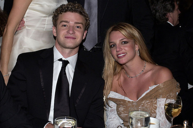 Justin Timberlake and Britney Spears at the 44th Annual GRAMMY Awards