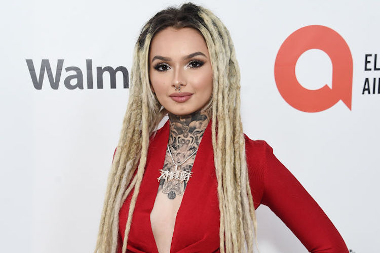 Zhavia at the 28th Annual Elton John AIDS Foundation Academy Awards Viewing Party