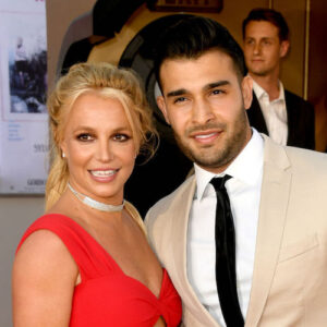Britney Spears and Sam Asghari at the "Once Upon a Time in Hollywood" premiere