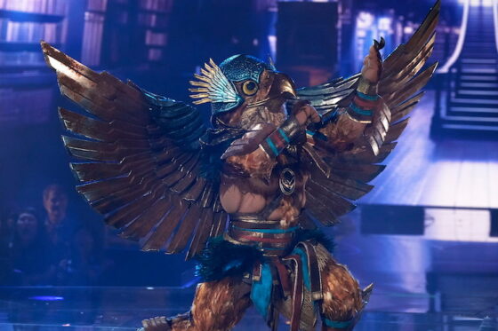Hawk performs on 'The Masked Singer'