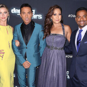 Julianne Hough, Bruno Tonioli, Carrie Ann Inaba, and Alfonso Ribeiro on the 'Dancing With The Stars' red carpet
