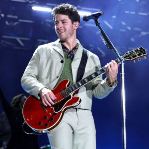 Nick Jonas performs with the Jonas Brothers at Yankee Stadium