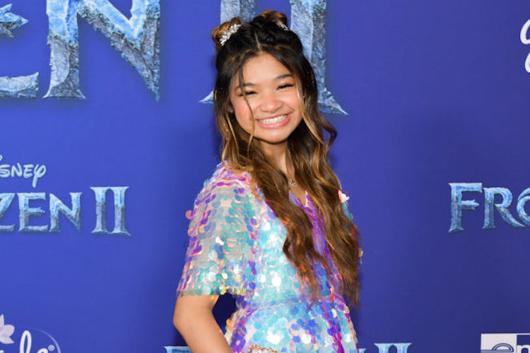 Angelica Hale at the premiere of "Frozen 2"