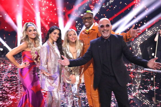 Trish Stratus, Lilly Singh, Lindsay Ell, Kardinal Offishall, and Howie Mandel on 'Canada's Got Talent' Finale