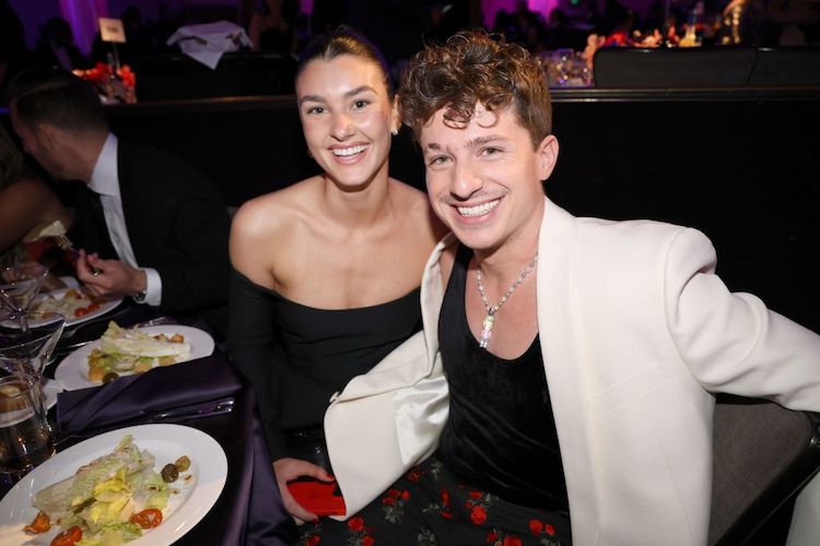 Charlie Puth and Brooke Sansone at the Pre-GRAMMY Gala