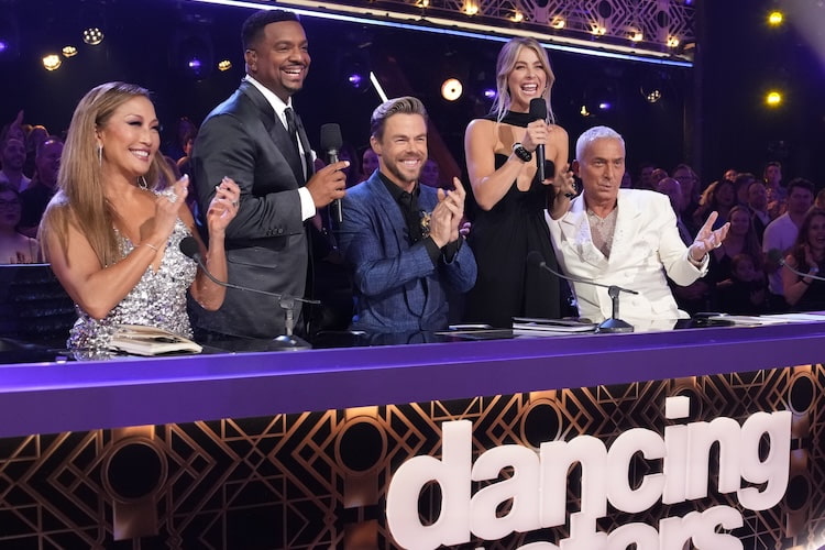 Carrie Ann Inaba, Alfonso Ribeiro, Derek Hough, Julianne Hough, Bruno Tonioli at the 'Dancing With The Stars'
