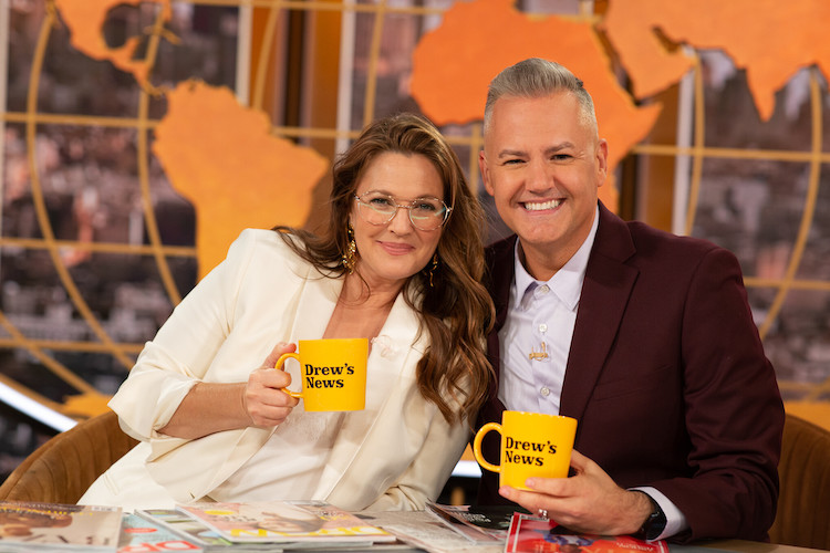 Drew Barrymore and Ross Matthews on 'The Drew Barrymore Show'