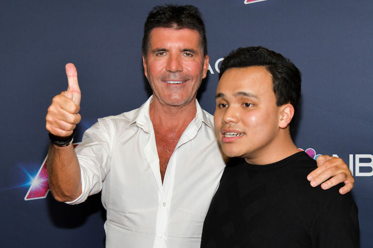 Simon Cowell and Kodi Lee on the 'America's Got Talent Season 14' Red Carpet