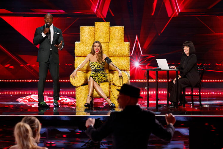 Terry Crews and Sofia Vergara on the 'America's Got Talent' Stage