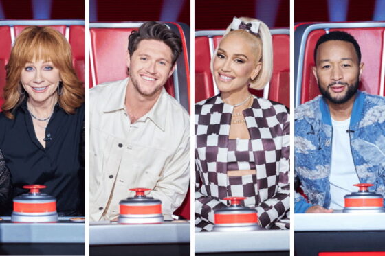 Reba McEntire, Niall Horan, Gwen Stefani, and John Legend on 'The Voice'