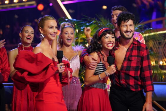 Julianne Hough and Xochitl Gomez, and Val Chmerkovskiy on 'Dancing With the Stars'