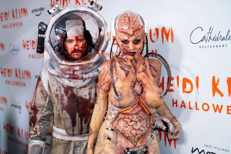 Heidi Klum and her husband Tom Kaulitz at the 20th Annual Heidi Klum Halloween Party