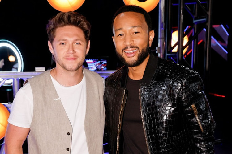 John Legend and Niall Horan on 'The Voice'
