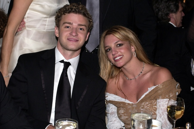 Justin Timberlake, Britney Spears at the 44th Annual GRAMMY Awards