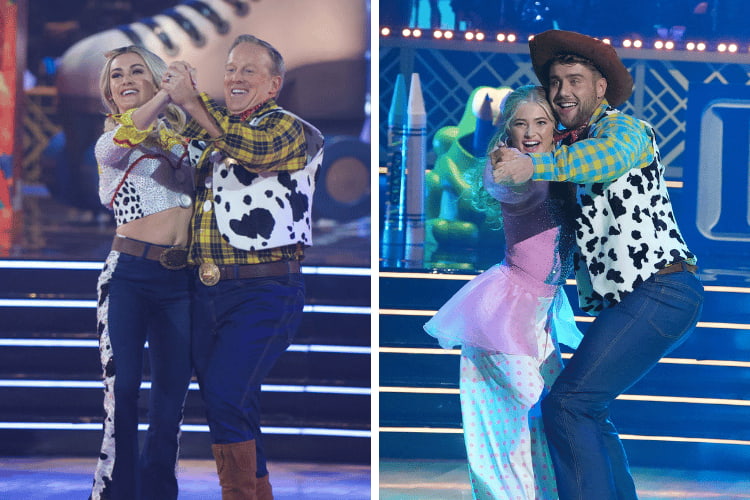 Lindsay Arnold and Sean Spicer on 'Dancing With the Stars' Disney Night 2019, Rylee Arnold and Harry Jowsey on 'Dancing With the Stars' Disney100 Night 2023
